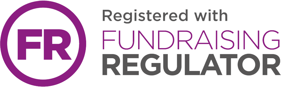Registered with the Fundraising Regulator logo