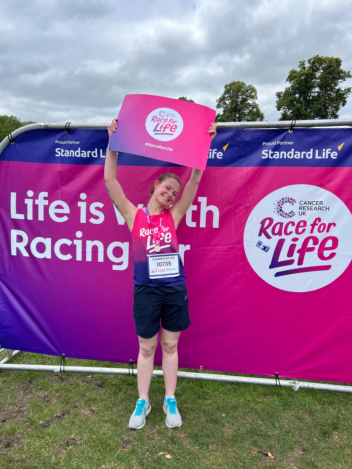 Maddie at Race for Life