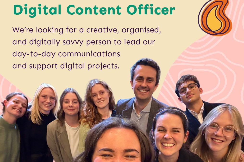 We’re hiring a new Digital Content Officer