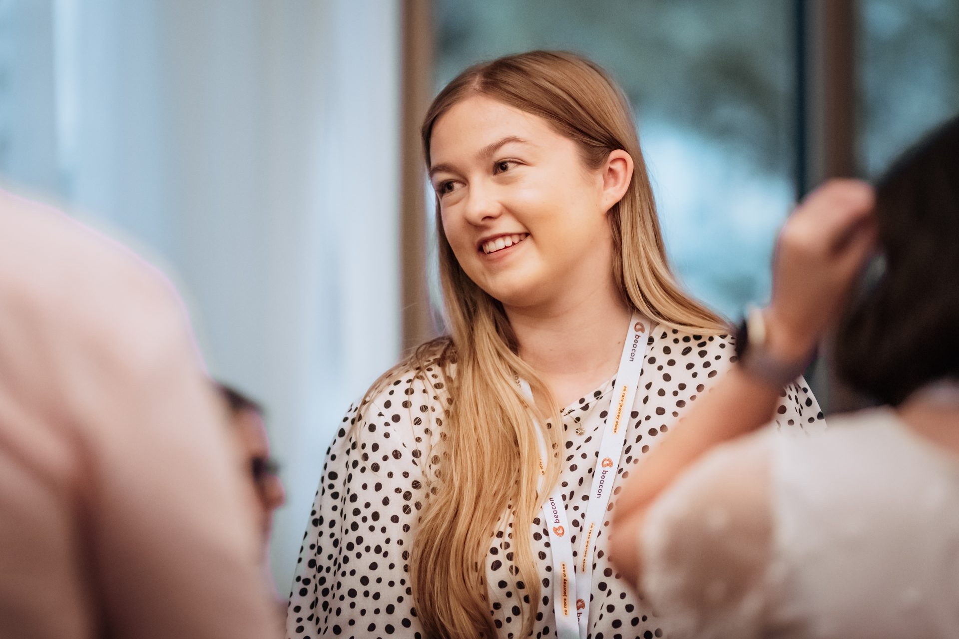 Photo of Niamh at Cambridge Rare Disease Showcase