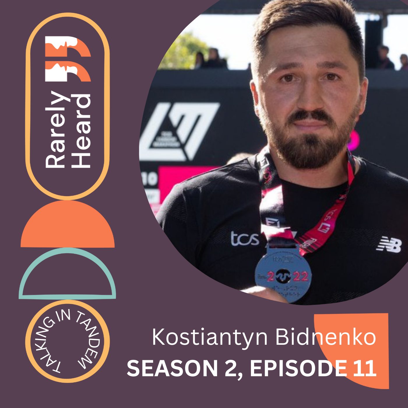 Konstantin on a promotional image for the podcast